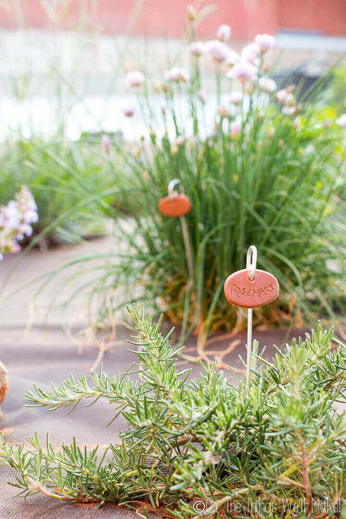 Chic Clay Garden Markers