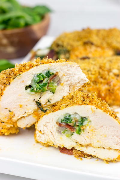 Bacon and Jalapeno Stuffed Chicken Rollatini