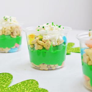 Quick and Easy St. Patrick's Day Pudding Parfaits