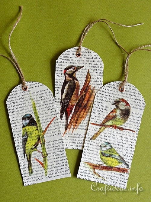 Quick and Easy Bird Bookmarks