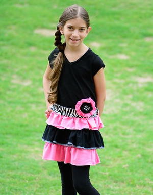 DIY Upcycled T-Shirt Dress for Girls