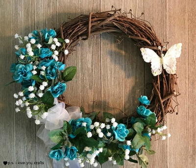 Spring Grapevine Wreath Idea