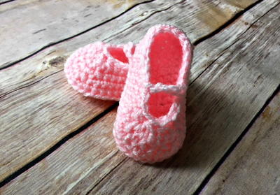 Baby Ballet Slippers Crochet Pattern
