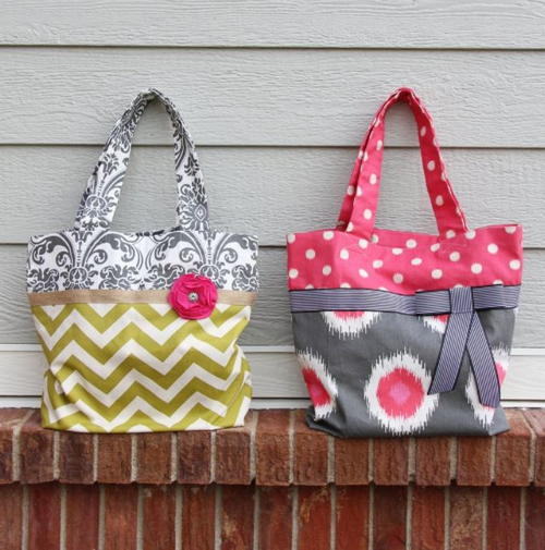 How to Sew 1-Yard Magic Bags (2 tote bags from one yard of fabric!)
