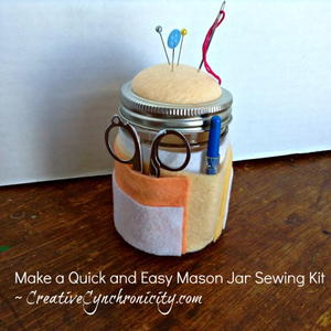 DIY Mason Jar Sewing Kit