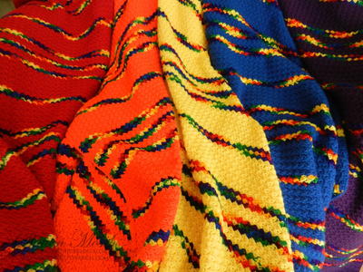 Fiesta Rainbow Crochet Blanket Pattern