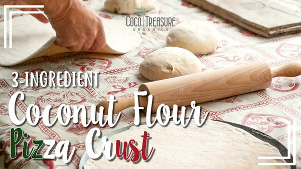 3-Ingredient Coconut Flour Pizza Crust