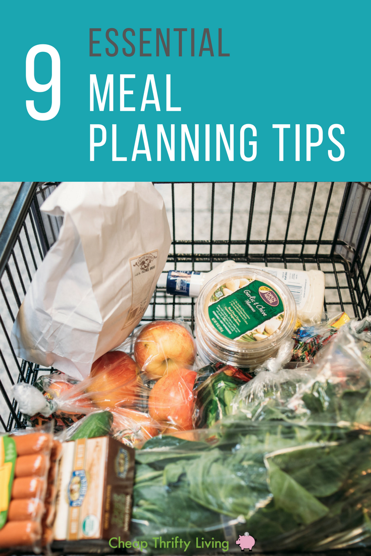 9 Essential Meal Planning Tips | CheapThriftyLiving.com