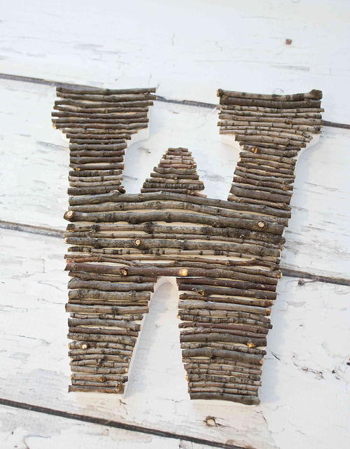 Rustic Twig Monogram