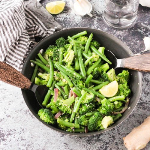 Easy Green Bean Broccoli Stir Fry