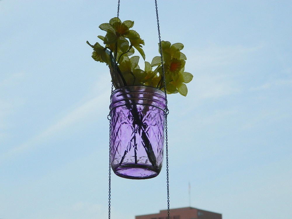 Hanging Mason Jar Planters