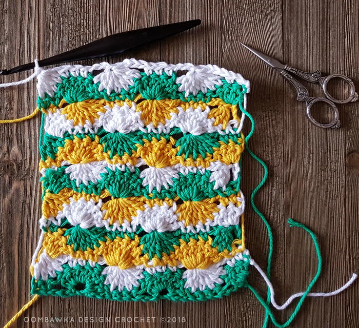 Catherine Wheel Crochet Stitch Instructions