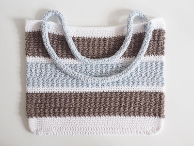 Aligned Cobble Stitch Anytime Tote Crochet Pattern