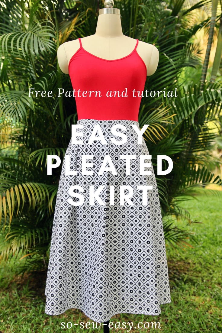 Easy Pleated Skirt Pattern | FaveCrafts.com