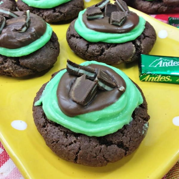 Andes Mint Grasshopper Cookies