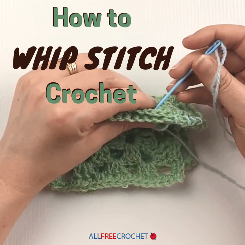 Crochet honeycomb puff stitch How To Whip Stitch Crochet | AllFreeCrochet.com