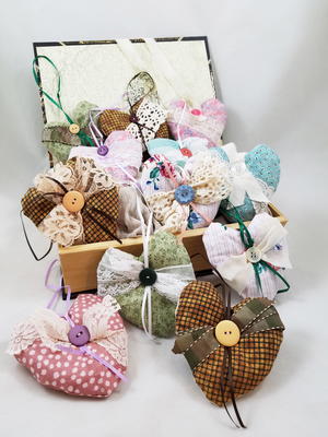 Upcycled Fabric Cedar Sachets