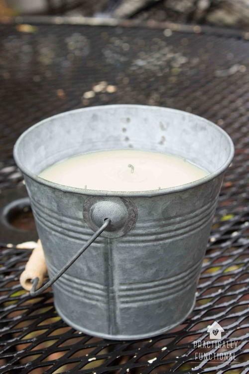 DIY Outdoor Citronella Candles