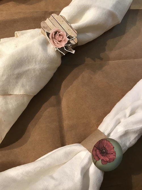 Shabby Chic Napkin Rings