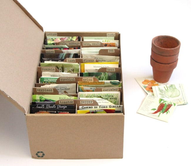 Thrifty DIY Seed Box | DIYIdeaCenter.com