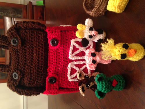 Carry Along Barn and Farm Animals | AllFreeCrochet.com
