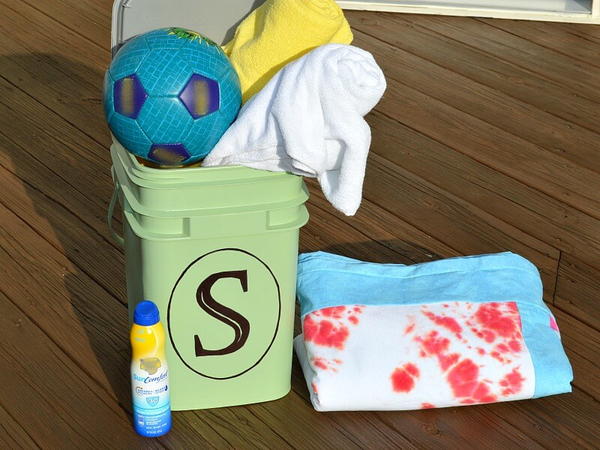 Upcycled Pool Storage Container