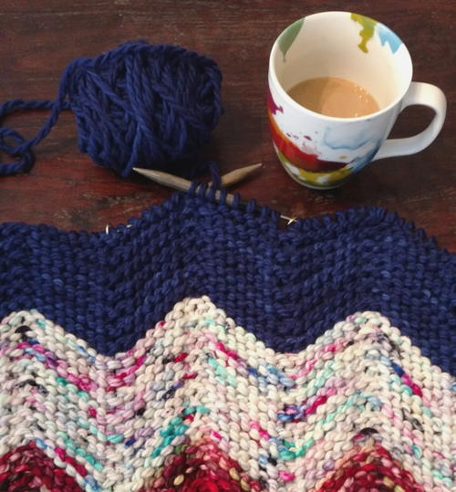 Zen Yarn Garden Chevron Baby Blanket