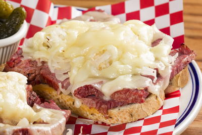 Open Faced Reuben Sandwiches