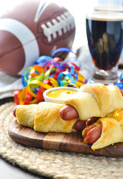Cheesy Crescent Hot Dogs