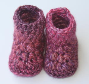 Delila Baby Booties | AllFreeCrochet.com