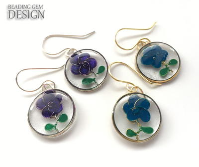 Faux Enamel Earrings Tutorial Uses Nail Polish and Resin