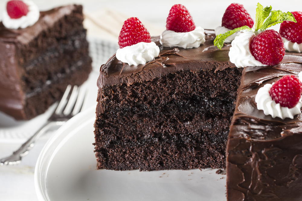 Chocolate Raspberry Cake | MrFood.com