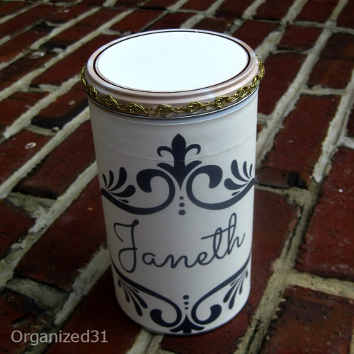 Personalized and Repurposed Tin