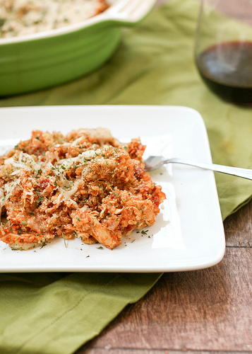 Baked Quinoa and Chicken Parmesan