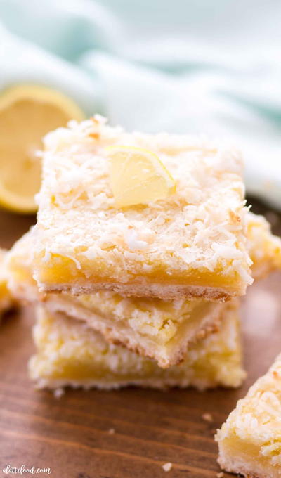 Coconut Lemon Bars | FaveSouthernRecipes.com