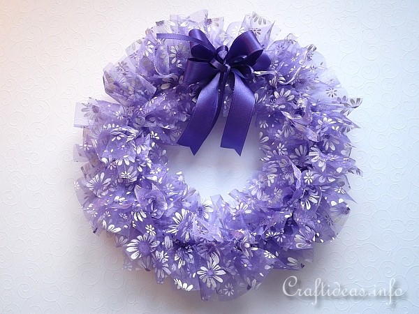 Fluffy Organza Spring Wreath