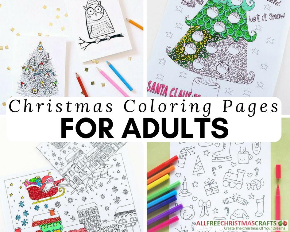 14 Christmas Coloring Pages for Adults | AllFreeChristmasCrafts.com