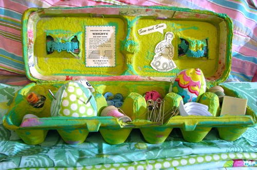 Egg Carton Sewing Kit