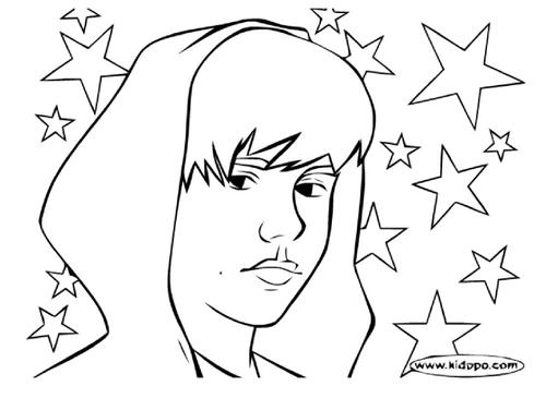 Justin Bieber Coloring Page | AllFreeKidsCrafts.com