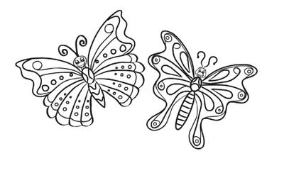 Winged Butterfly Beauty Online Coloring