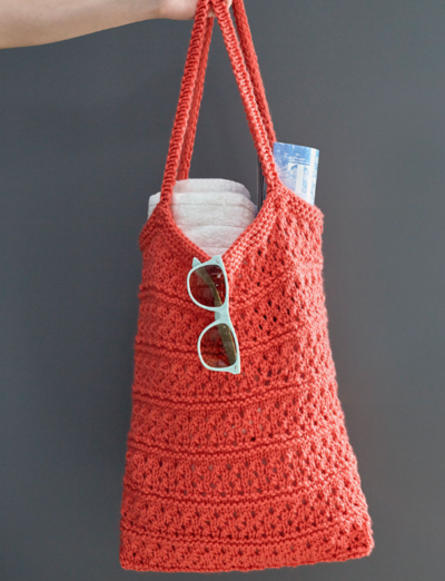 Knitted Tote Bag - Free Pattern 