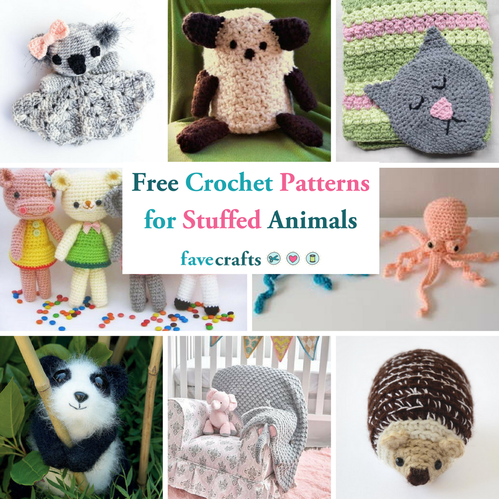 46 Free Crochet Patterns for Stuffed Animals and Loveys