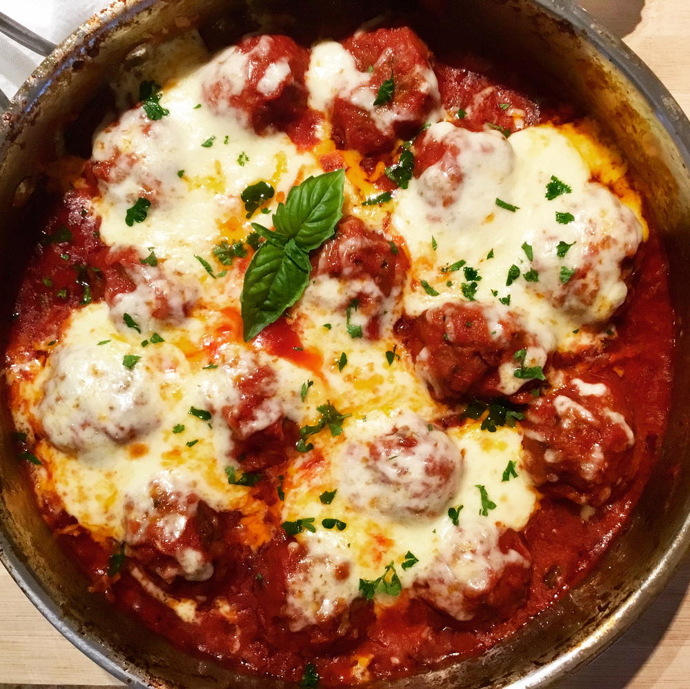 Basil and Sun Dried Tomato Meatballs