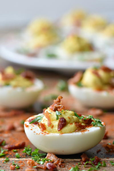 Bacon Jalapeno Deviled Eggs