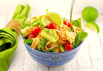 Thai Chicken Noodle Salad with Peanut Lime Dressing