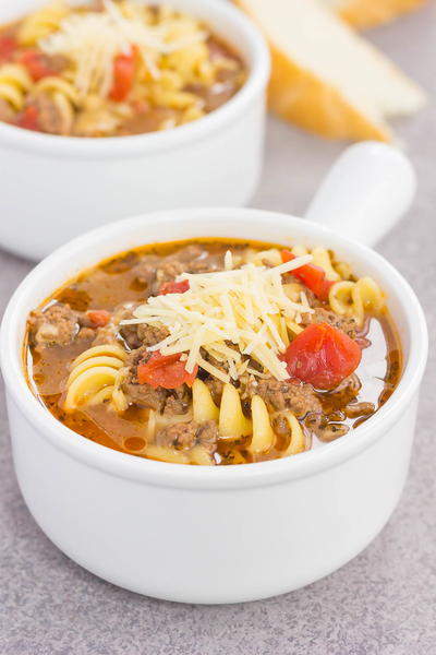 One Pot Lasagna Soup