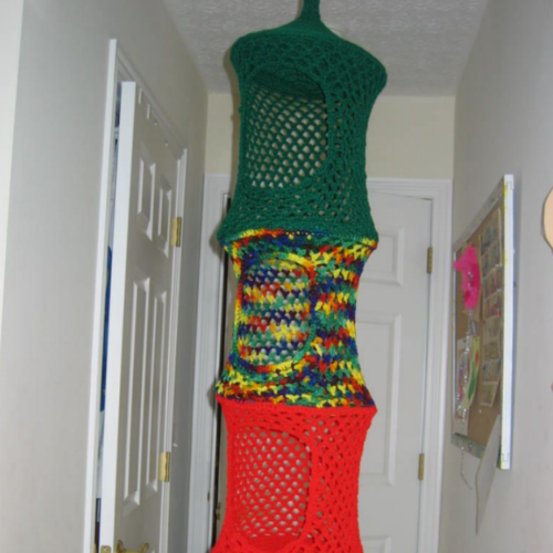 Hanging Toy Organizer | AllFreeCrochet.com