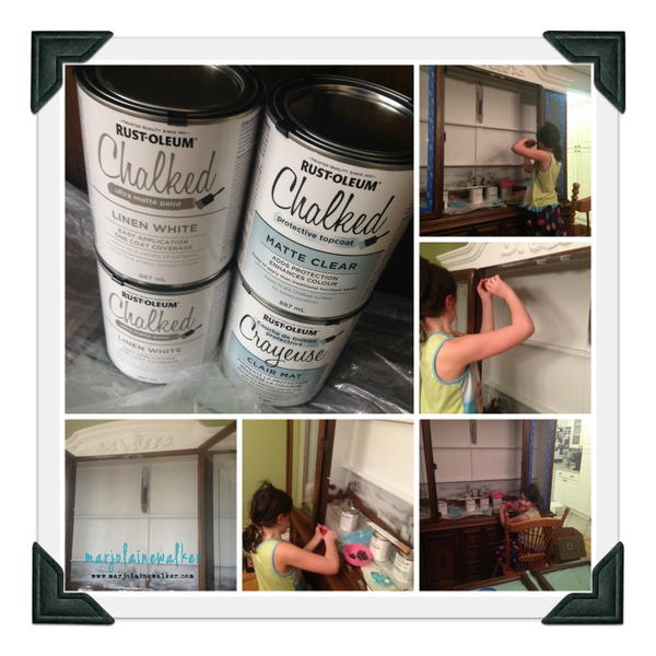 Chalked Paint Chalked Paint Hutch and Buffet | FaveCrafts.com