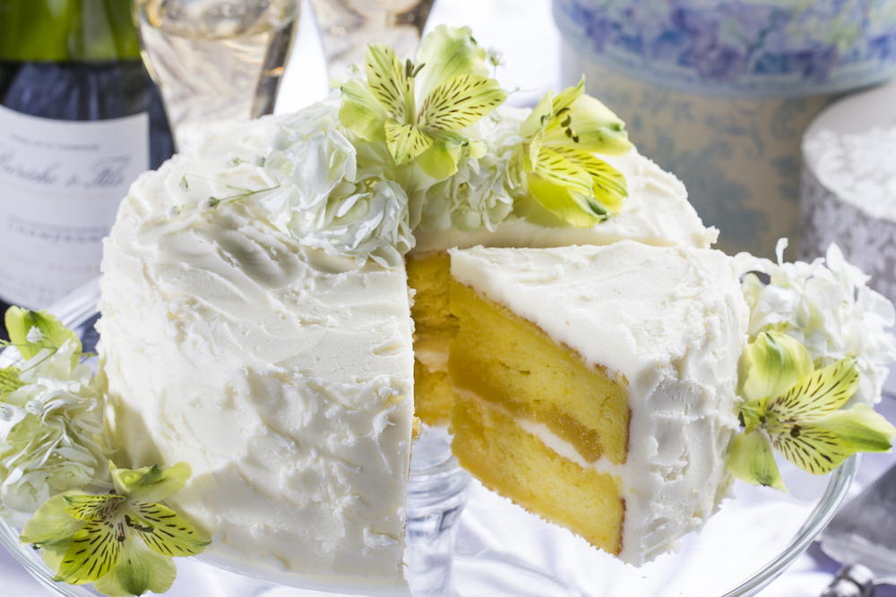 Lemon-Raspberry Wedding Cake Recipe | Epicurious