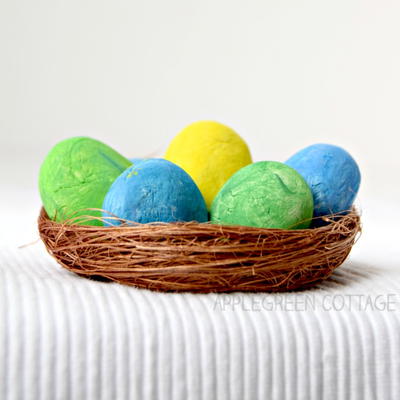 Easter Crafts - Air Dry Clay Eggs